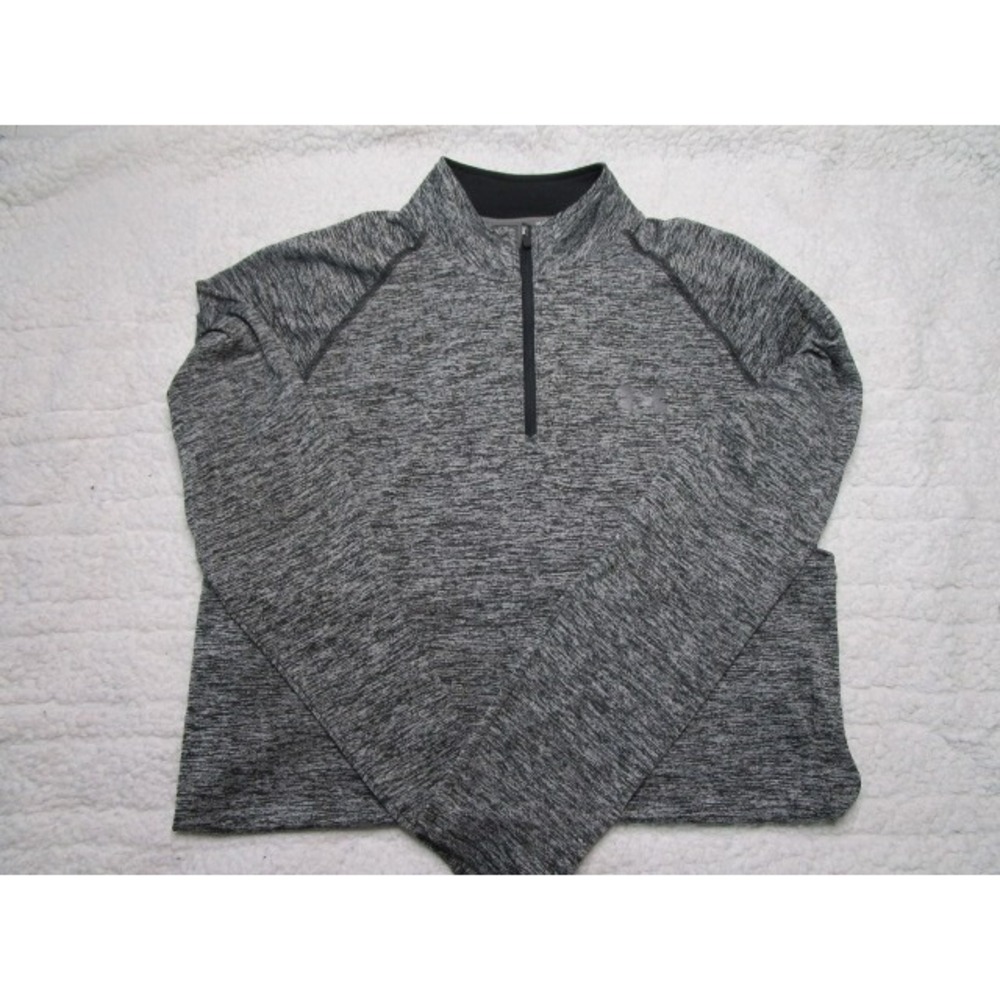 Under Armour Mens Quarter Zip Long Sleeve Pullover Size Small Heat Gear Loose